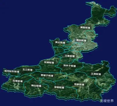 threejs沈阳市浑南区geoJson地图3d地图自定义贴图加CSS3D标签